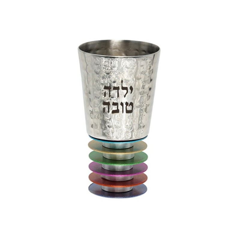 יאיר עמנואל בנות גביע קידוש כסף קול... | כוסות קידוש מאת עמנואל